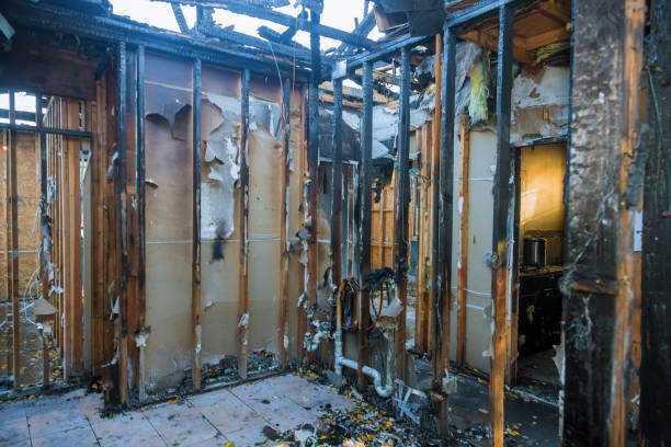 Professional Emergency Fire Cleanup technician working in Elk Mound, WI